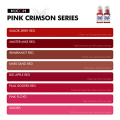 NECCIH Professional Tattoo Ink – 1/2 oz, 19 Colors