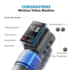 NECCIH ChromaStrike Wireless Tattoo Machine