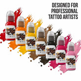 7-Color Tattoo Ink Set 1/2 oz