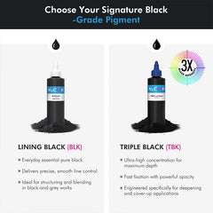 NECCIH 8 oz Professional Black Tattoo Ink